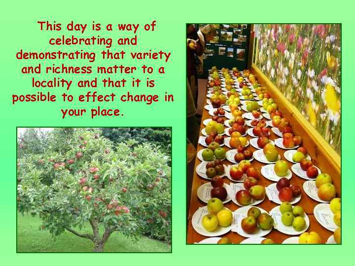 This day is a way of celebrating and demonstrating that variety and richness matter