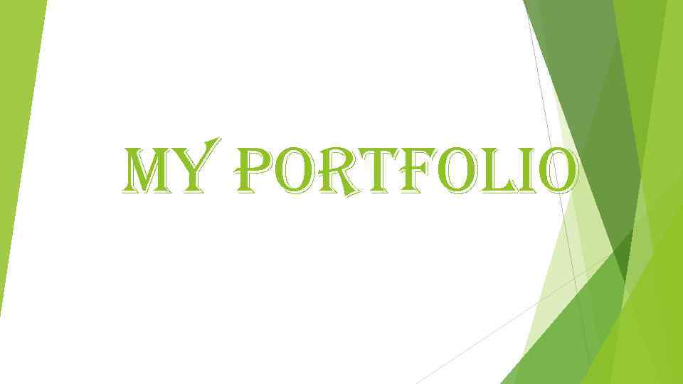 my portfolio 