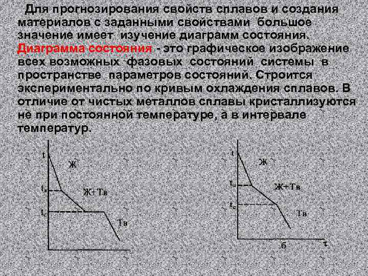 Для прогнозирования свойств сплавов и создания материалов с заданными свойствами большое значение имеет изучение