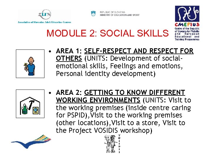 MODULE 2: SOCIAL SKILLS • AREA 1: SELF-RESPECT AND RESPECT FOR OTHERS (UNITS: Development
