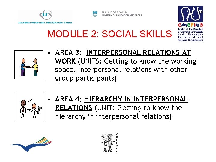 MODULE 2: SOCIAL SKILLS • AREA 3: INTERPERSONAL RELATIONS AT WORK (UNITS: Getting to