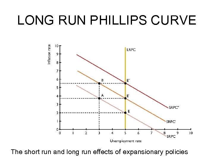 LONG RUN PHILLIPS CURVE The short run and long run effects of expansionary policies