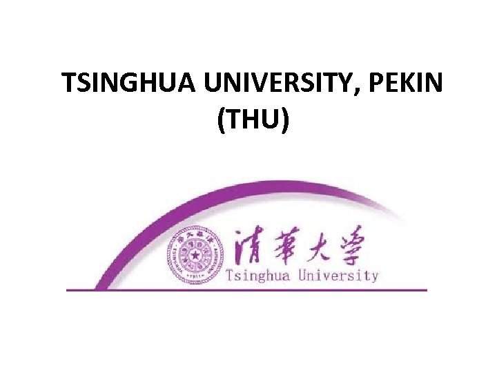 TSINGHUA UNIVERSITY, PEKIN (THU) 