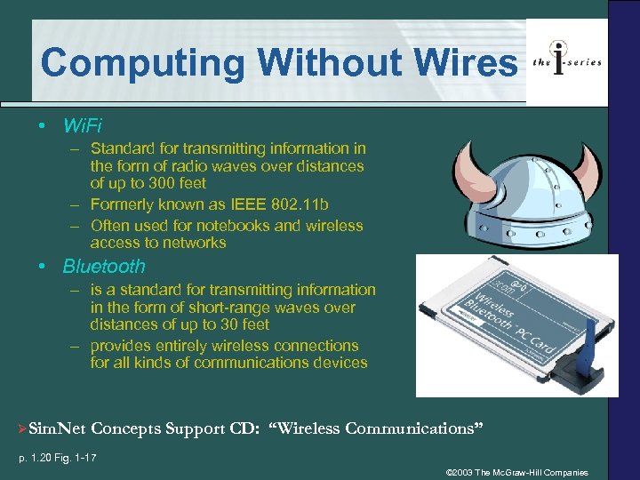 Computing Without Wires • Wi. Fi – Standard for transmitting information in the form