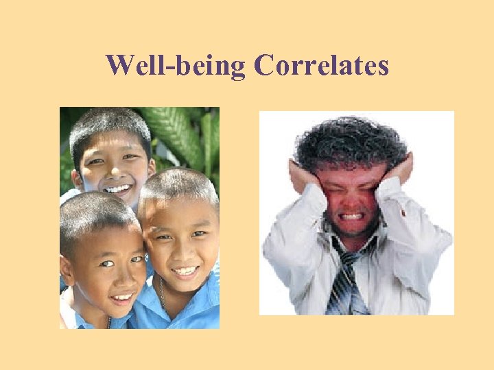 Well-being Correlates 