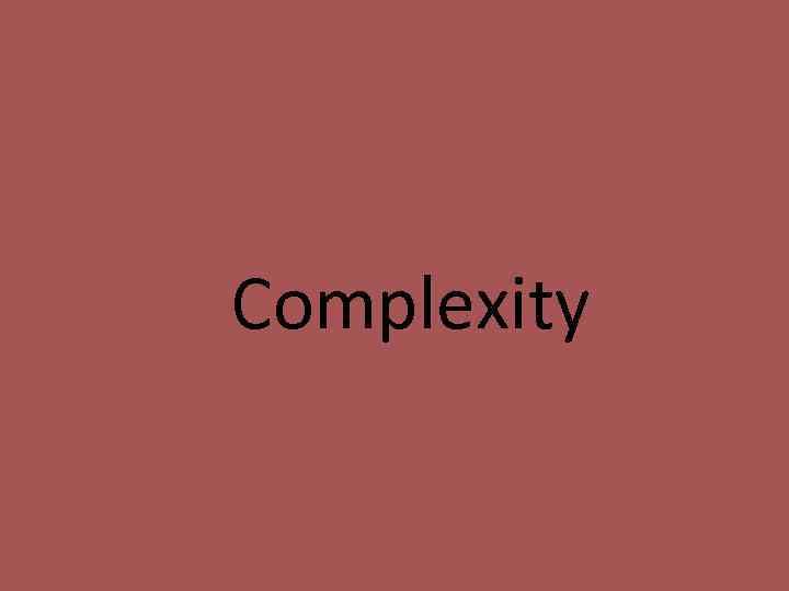 Complexity 