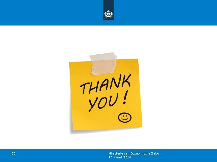 25 Ministerie van Economische Zaken 15 maart 2018 