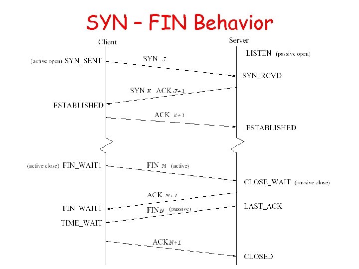 SYN – FIN Behavior 