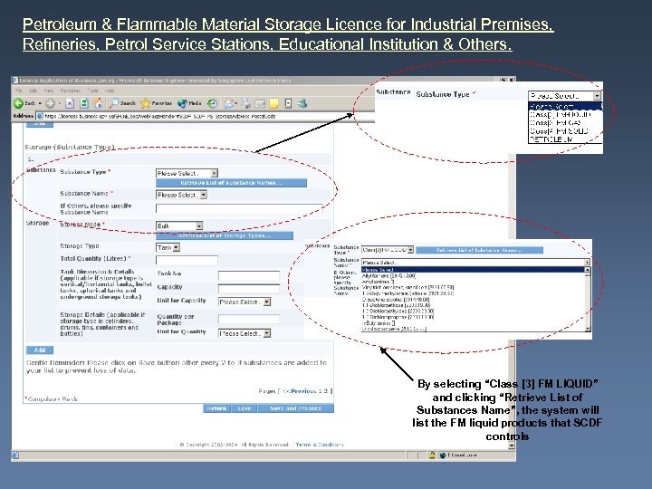 Petroleum & Flammable Material Storage Licence for Industrial Premises, Refineries, Petrol Service Stations, Educational