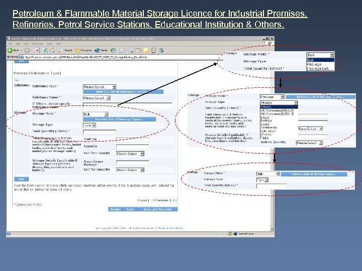 Petroleum & Flammable Material Storage Licence for Industrial Premises, Refineries, Petrol Service Stations, Educational