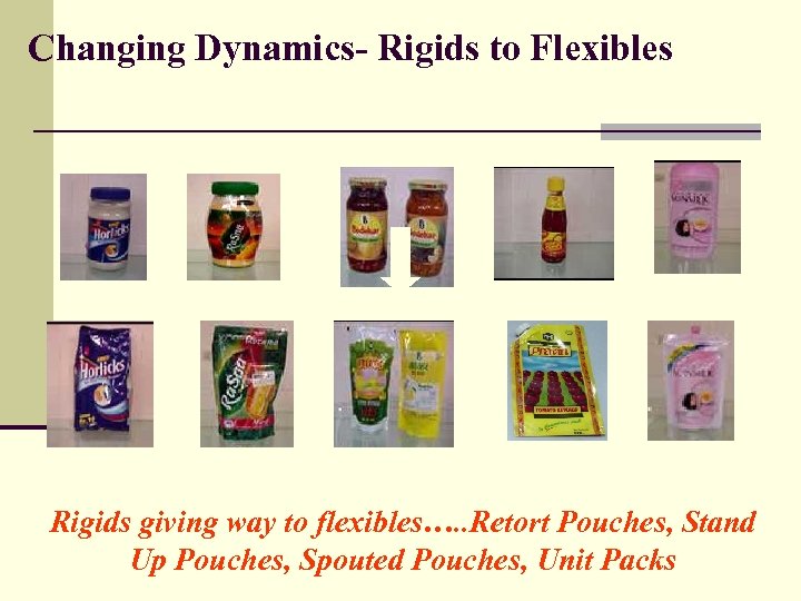 Changing Dynamics- Rigids to Flexibles Rigids giving way to flexibles…. . Retort Pouches, Stand
