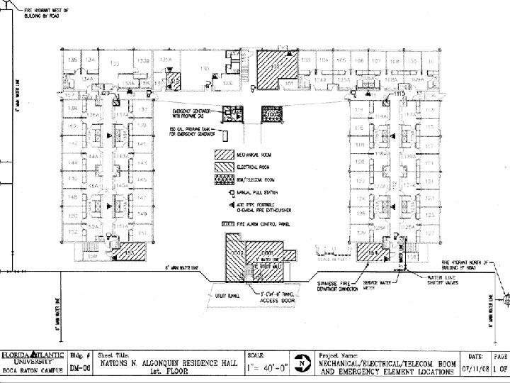 FLOOR PLANS ¢ ¢ ¢ Effort within the Division of Facilities to provide marked