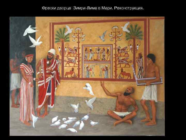 Фрески дворца Зимри-Лима в Мари. Реконструкция. 
