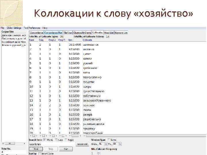 Коллокации к слову «хозяйство» 