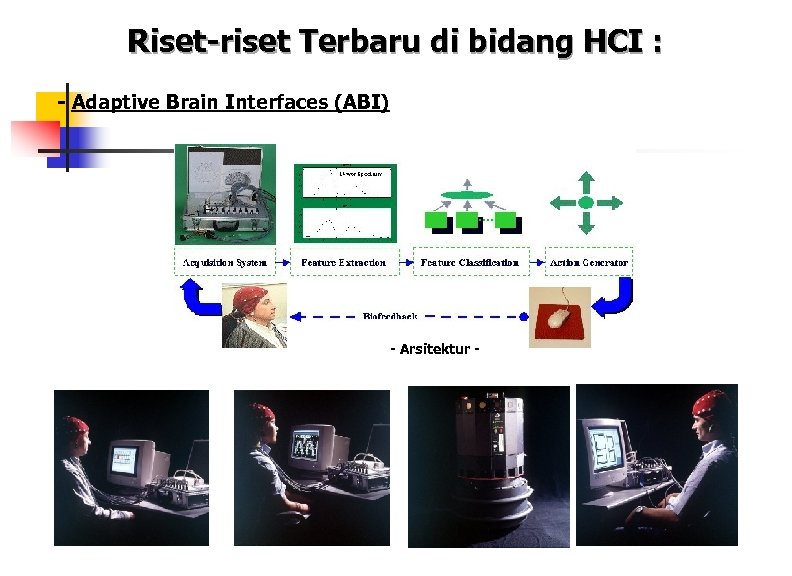 Riset-riset Terbaru di bidang HCI : - Adaptive Brain Interfaces (ABI) - Arsitektur -