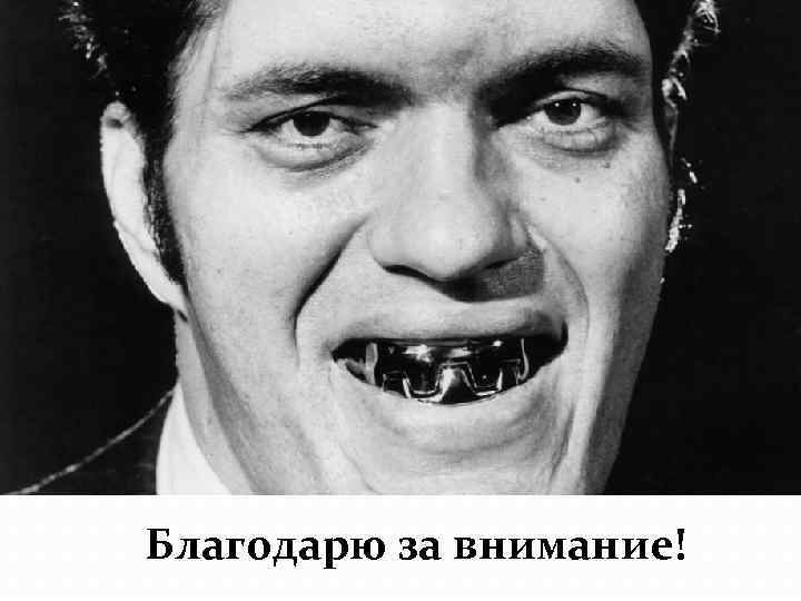 Благодарю за внимание! 