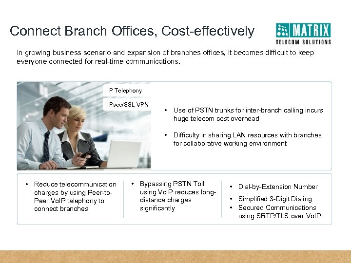 Connect Branch Offices, Cost-effectively In growing business scenario and expansion of branches offices, it