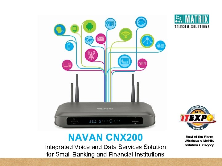 NAVAN CNX 200 Integrated Voice and Data Services Solution for Small Banking and Financial