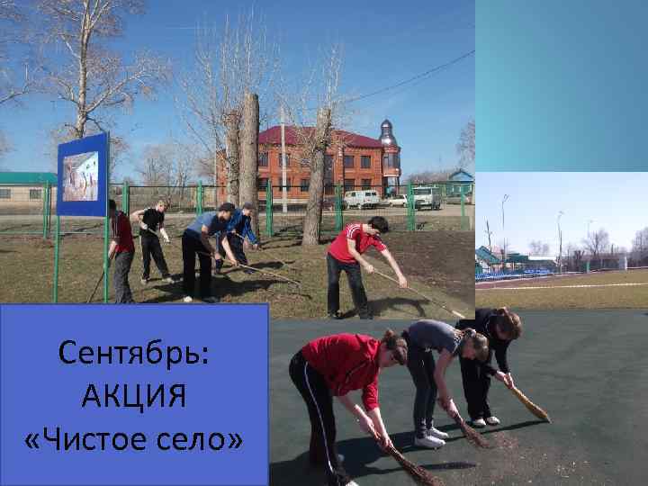 Сентябрь: АКЦИЯ «Чистое село» 
