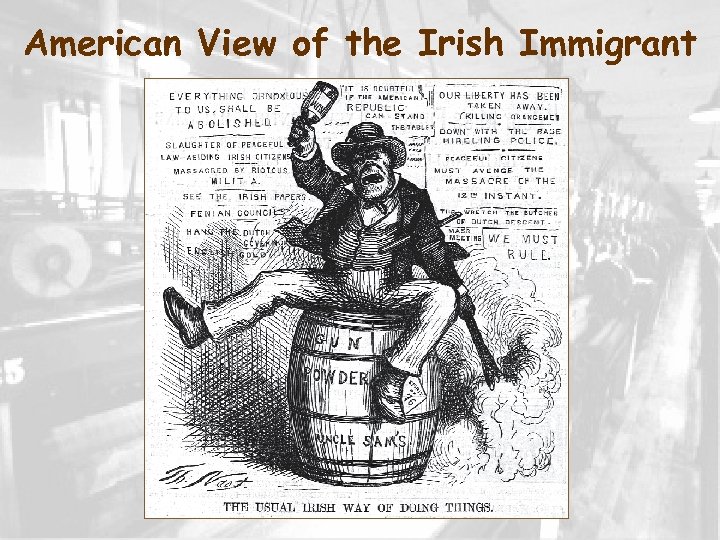 American View of the Irish Immigrant 