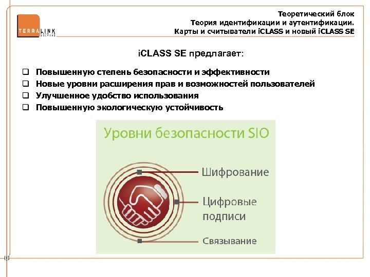 Теоретический блок Теория идентификации и аутентификации. Карты и считыватели i. CLASS и новый i.