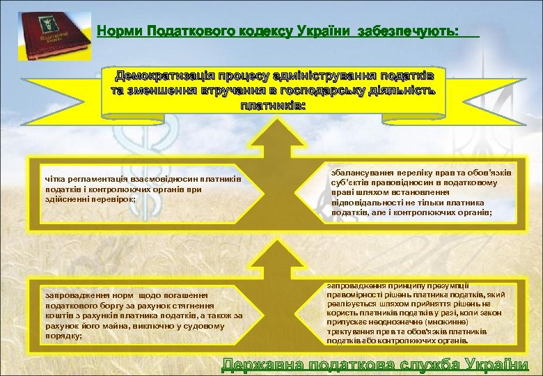 Норми Податкового кодексу України забезпечують: Демократизація процесу адміністрування податків та зменшення втручання в господарську