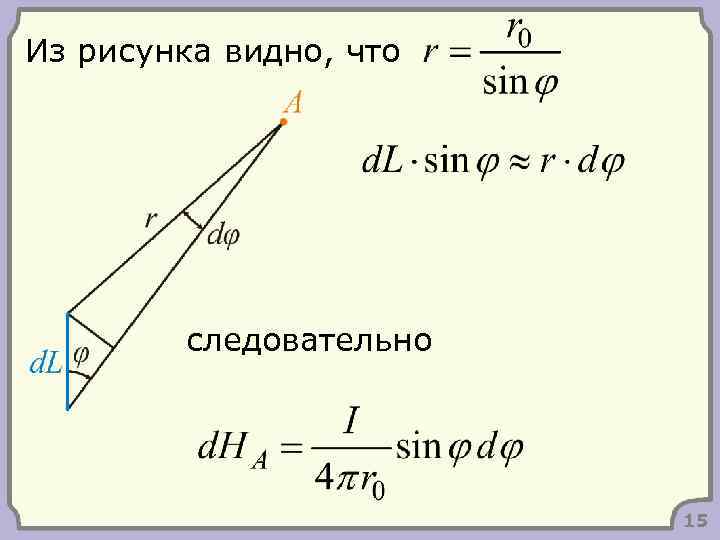 Из рисунка видно, что следовательно 15 
