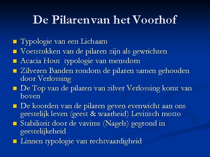 De Pilaren van het Voorhof n n n n Typologie van een Lichaam Voetstukken