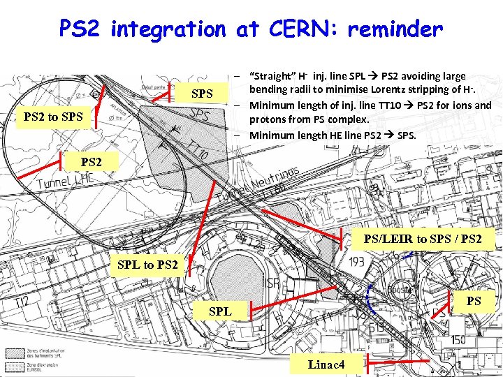 PS 2 integration at CERN: reminder SPS PS 2 to SPS – “Straight” H-