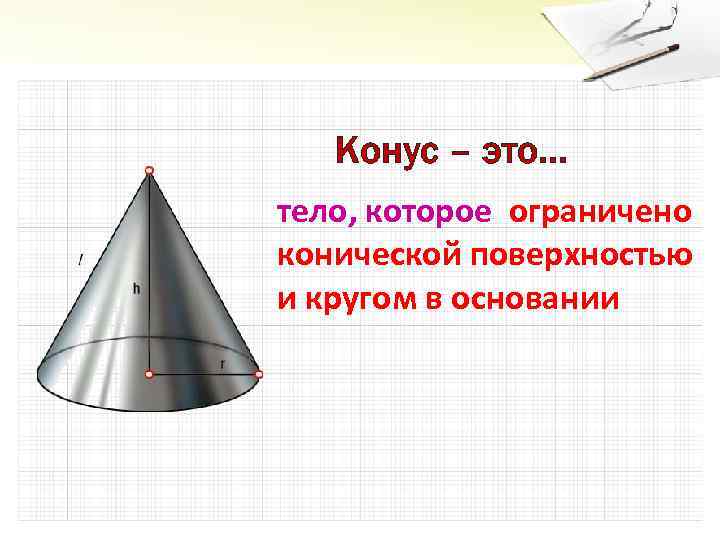 Презентация на тему конус усеченный конус