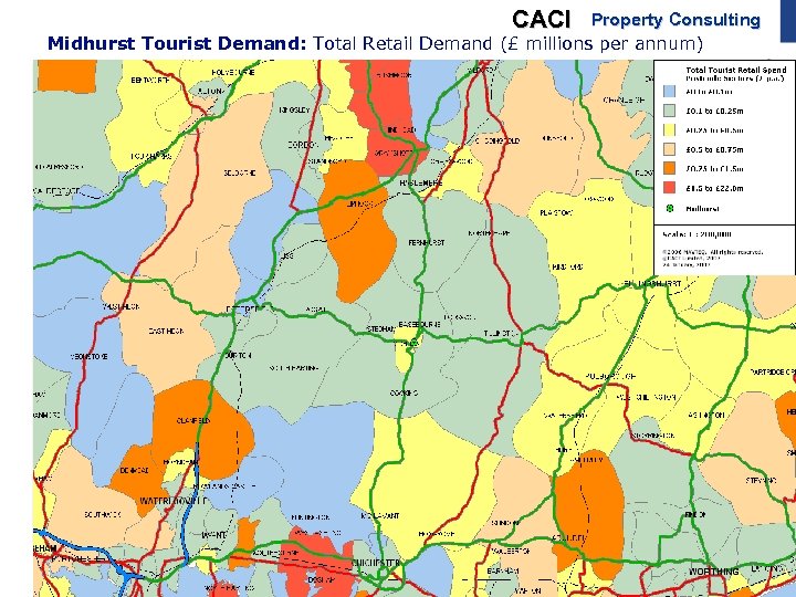 CACI Property Consulting Midhurst Tourist Demand: Total Retail Demand (£ millions per annum) Page