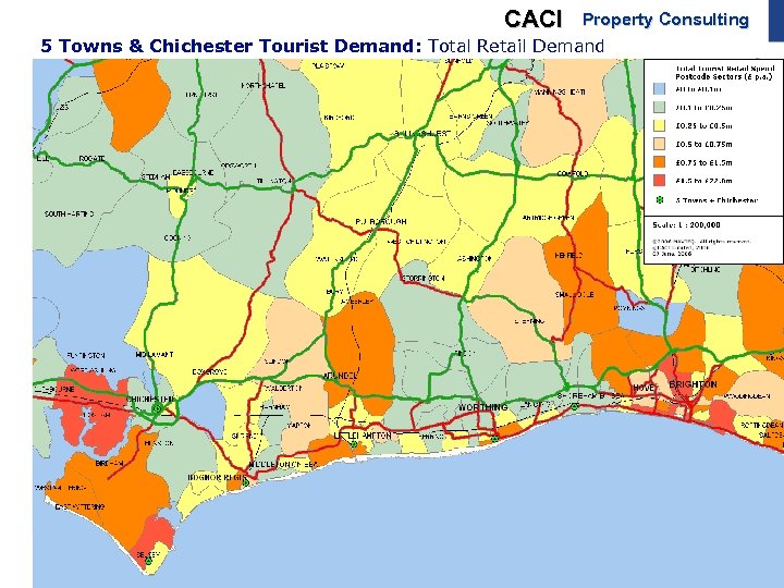 CACI Property Consulting 5 Towns & Chichester Tourist Demand: Total Retail Demand Page 20