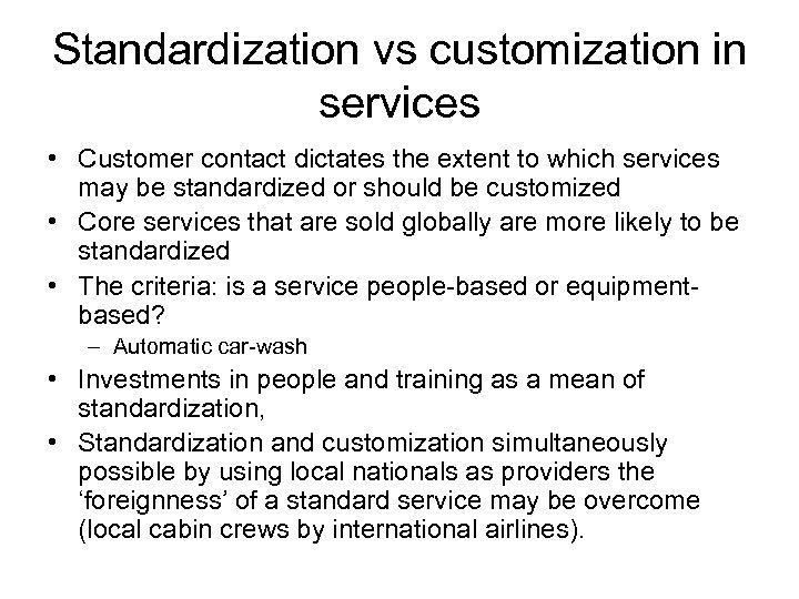 International Marketing 21 April 2008 The Plan