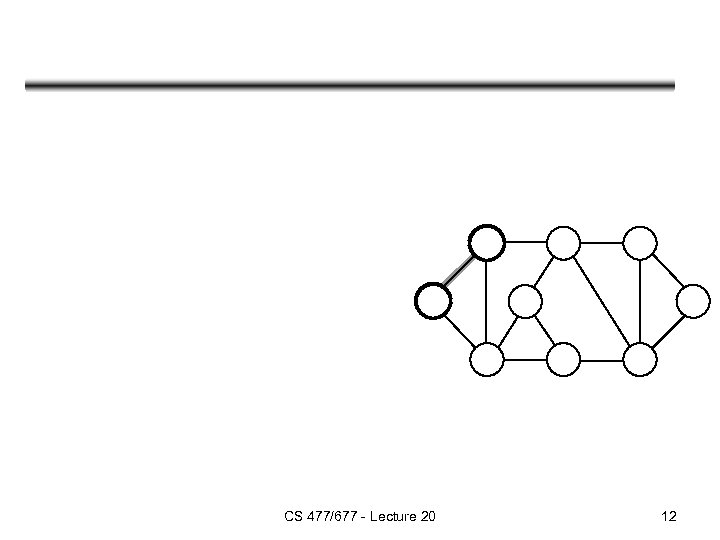 CS 477/677 - Lecture 20 12 