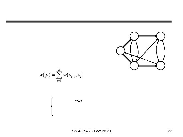 CS 477/677 - Lecture 20 22 
