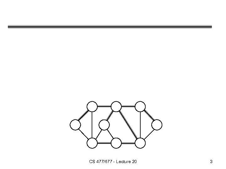 CS 477/677 - Lecture 20 3 