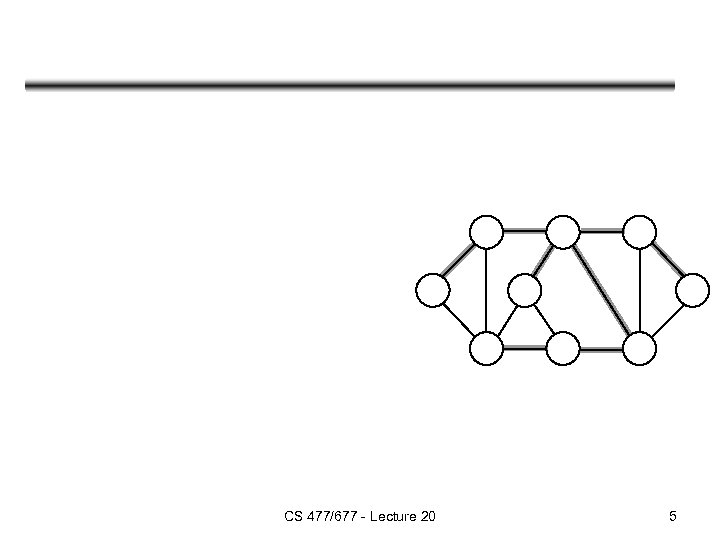 CS 477/677 - Lecture 20 5 