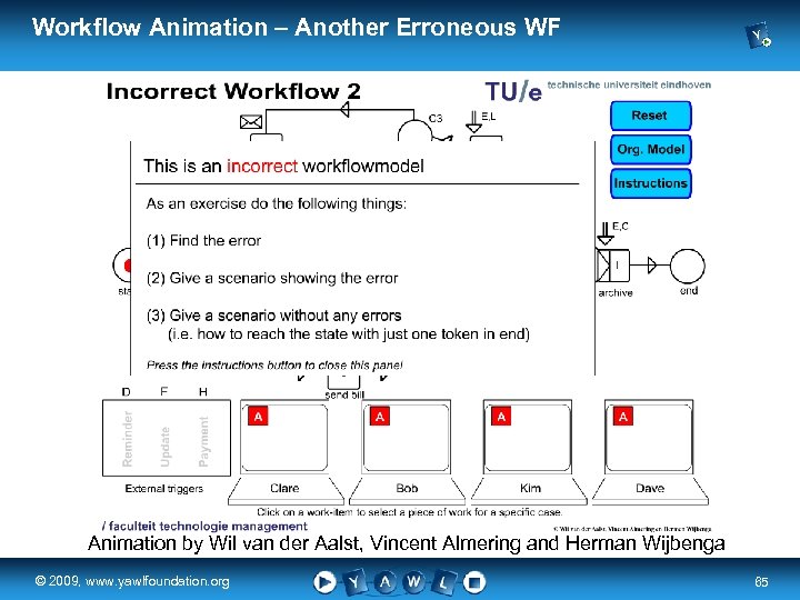 Workflow Animation – Another Erroneous WF Animation by Wil van der Aalst, Vincent Almering