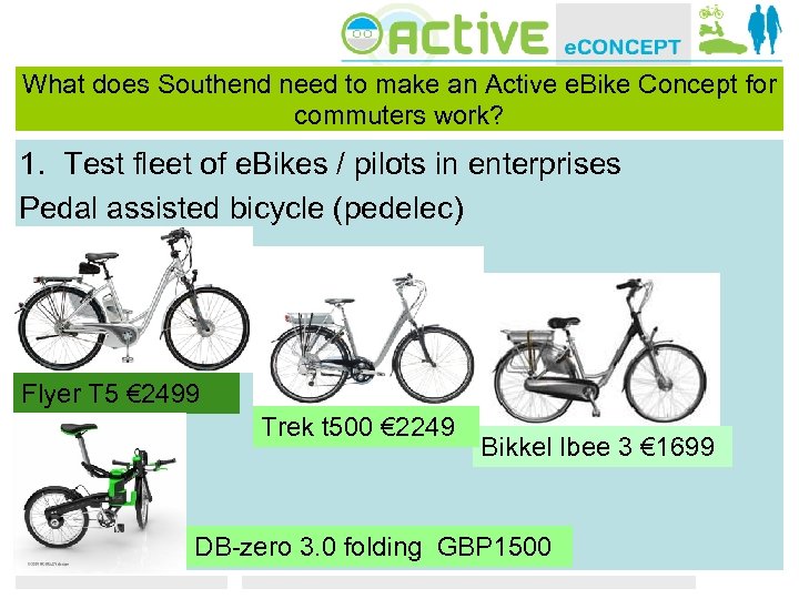 What does Southend need to make an Active e. Bike Concept for commuters work?