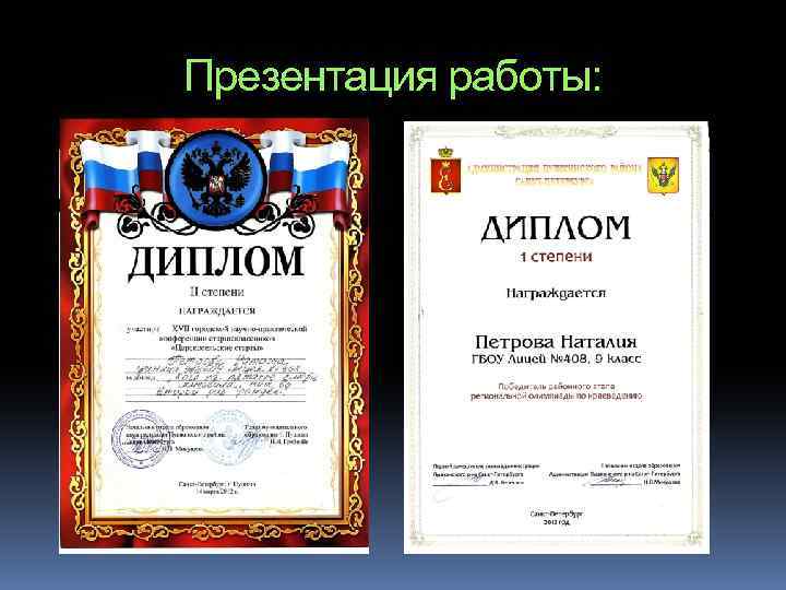 Презентация работы: 