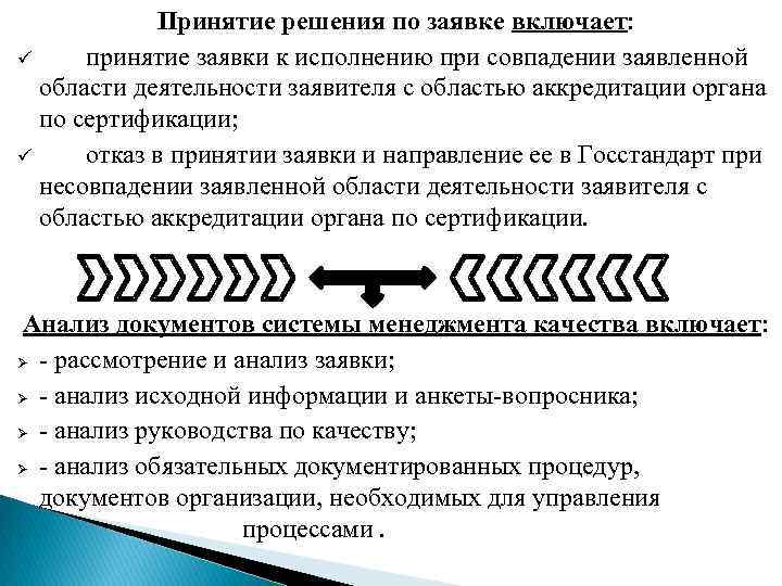 Принятие решения по заявке включает: ü принятие заявки к исполнению при совпадении заявленной области