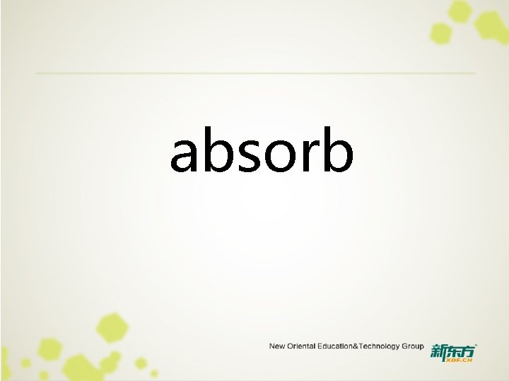 absorb 