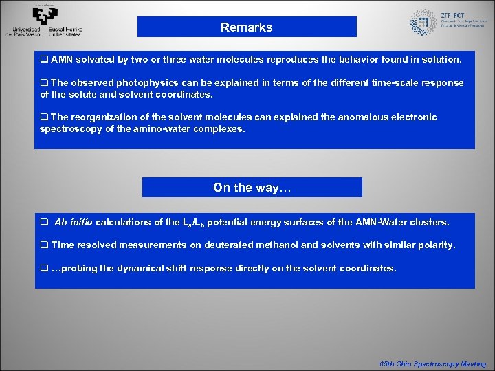 Remarks q AMN solvated by two or three water molecules reproduces the behavior found