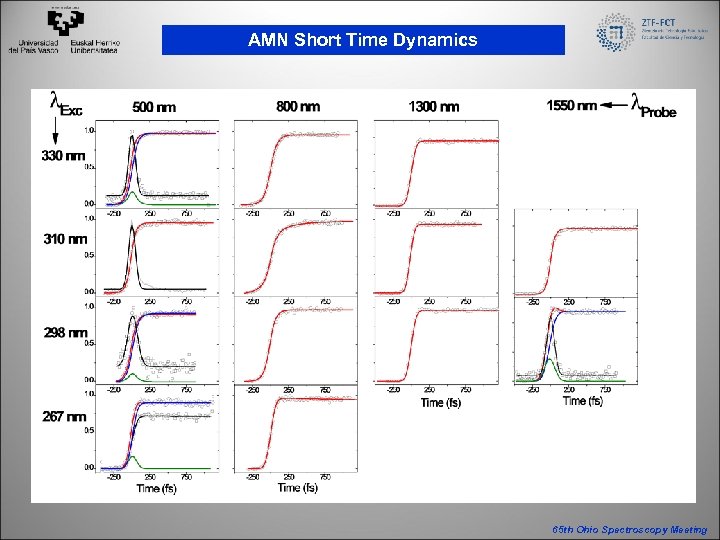 AMN Short Time Dynamics 65 th Ohio Spectroscopy Meeting 