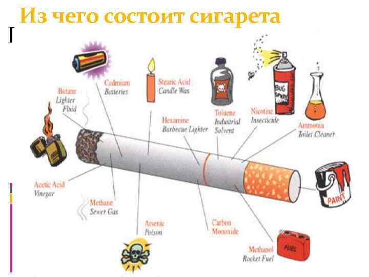 Из чего состоит сигарета 