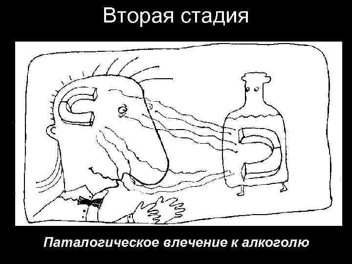 Вторая стадия Паталогическое влечение к алкоголю 