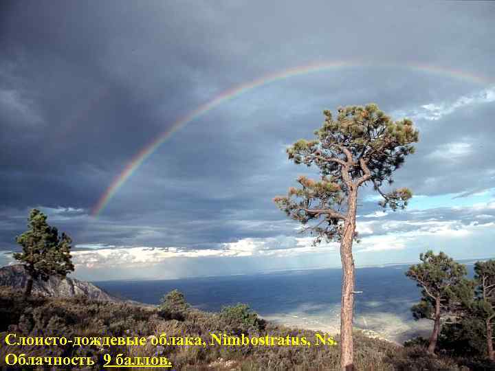 Слоисто-дождевые облака, Nimbostratus, Ns. Облачность 9 баллов. 