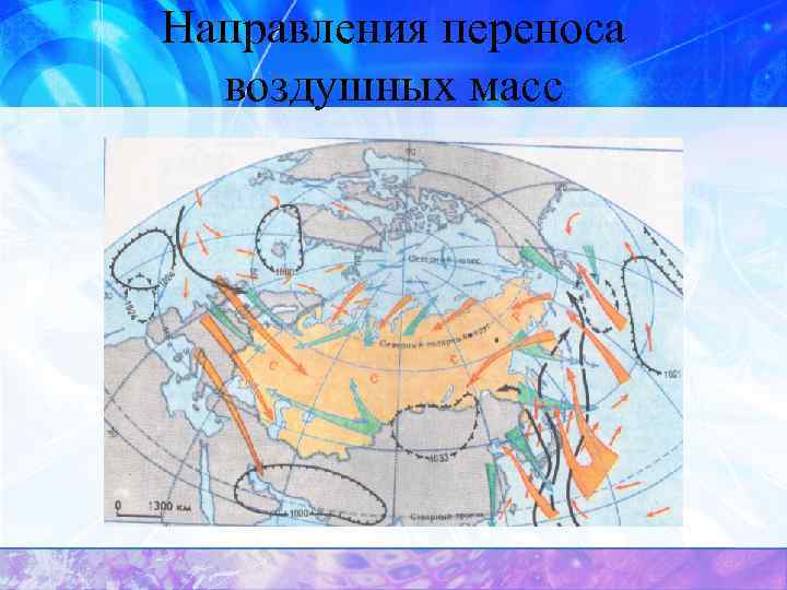Направления переноса воздушных масс 