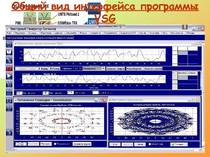 Общий вид интерфейса программы VSG 