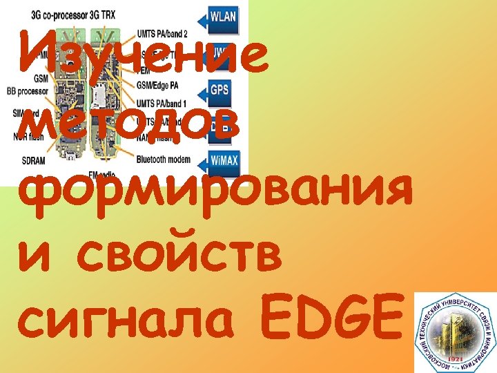 Изучение методов формирования и свойств сигнала EDGE 